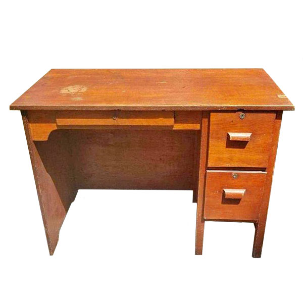 plain wooden desk