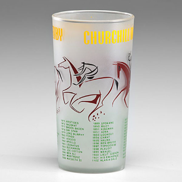 Kentucky Derby glass