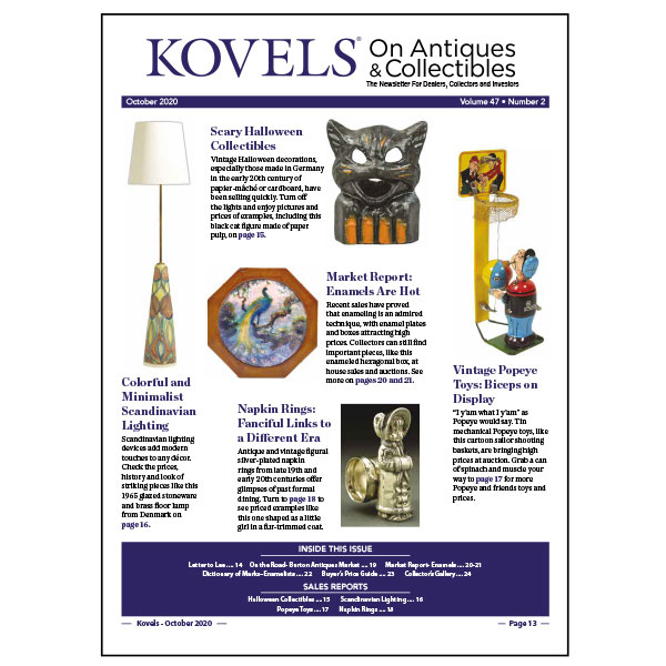 Kovels On Antiques & Collectibles October 2020 Newsletter