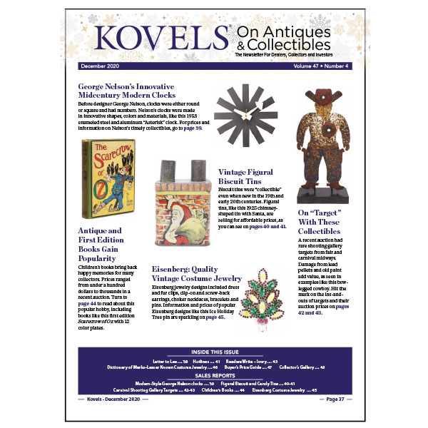 Kovels On Antiques & Collectibles Vol. 47 No. 4 – December 2020
