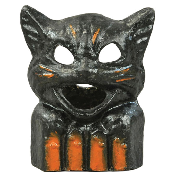 Halloween black cat, pulp
