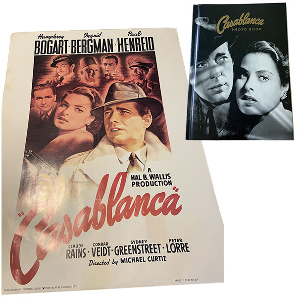 casablanca movie poster and casablanca photo book