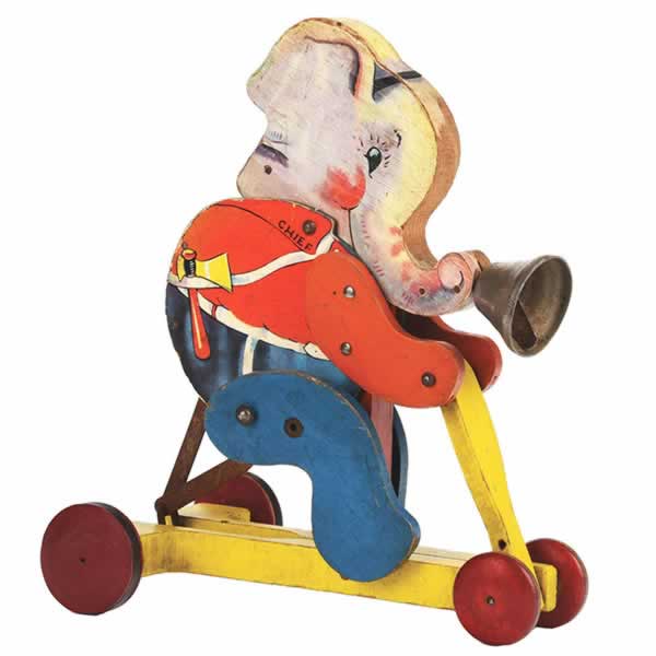fisher-price chubby chief elephant pull toy