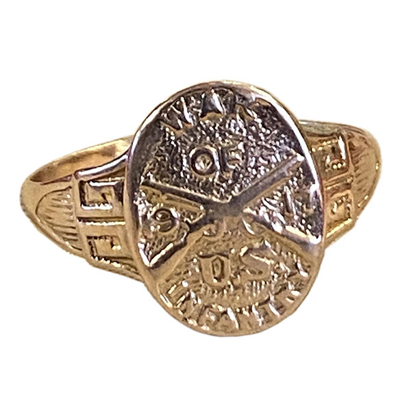 wwi soldier army 10k gold ring