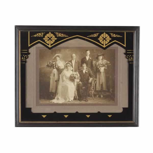 Vintage wedding photo frame
