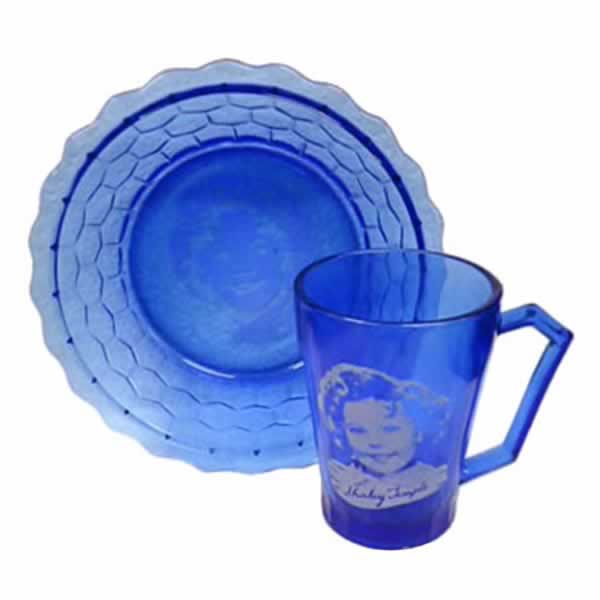 Shirley Temple dish and mug
