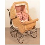Antique Wicker Carriage for "Baby New Year"