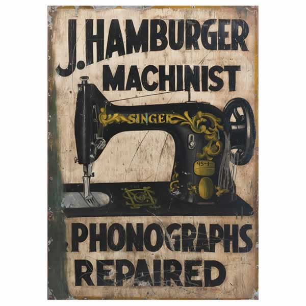 Vintage Tin Advertising Sign