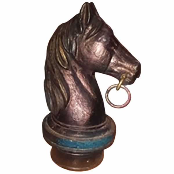 horse's head hitching post