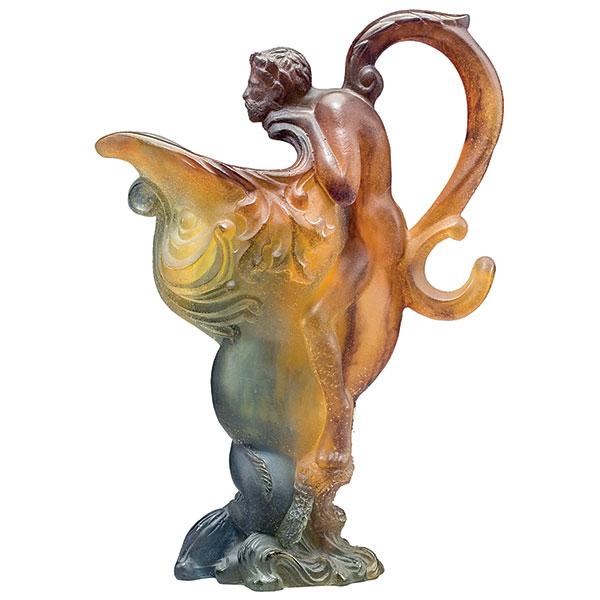 Daum, Ewer, Figural, Pate-De-Verre, Glass, Mythologie, 1960