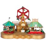 Animated Store Display with Ferris Wheel & Carousel