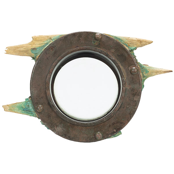 Salvaged porthole, recovered from the RMS Carpathia