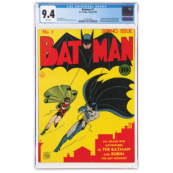 Batman No. 1 comic book, DC Comics