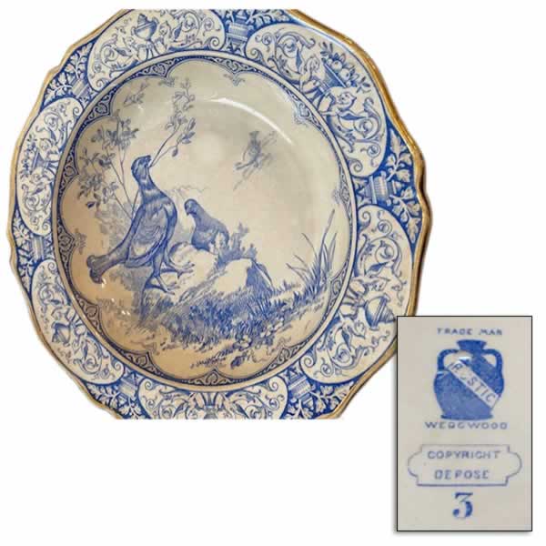 wedgwood plate rustic pattern and mark