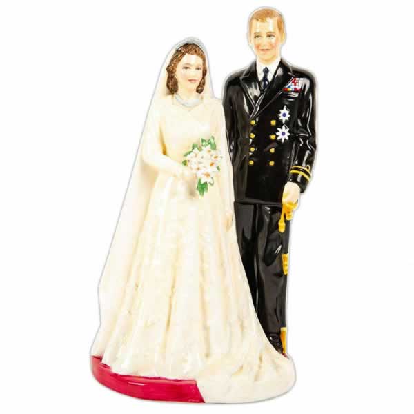 royal collectible queen elizabeth ii and prince philip figurine