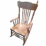Pressed-Back Rocking Chair
