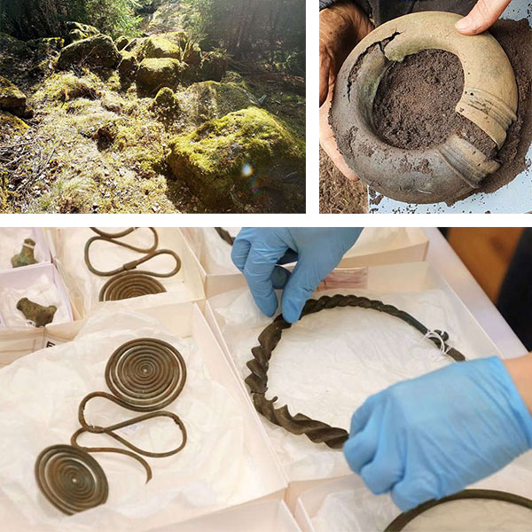 bronze age ancient jewelry treasure found in sweden
