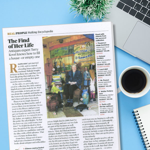terry kovel in aarp magazine in article the find of her life june july 2021