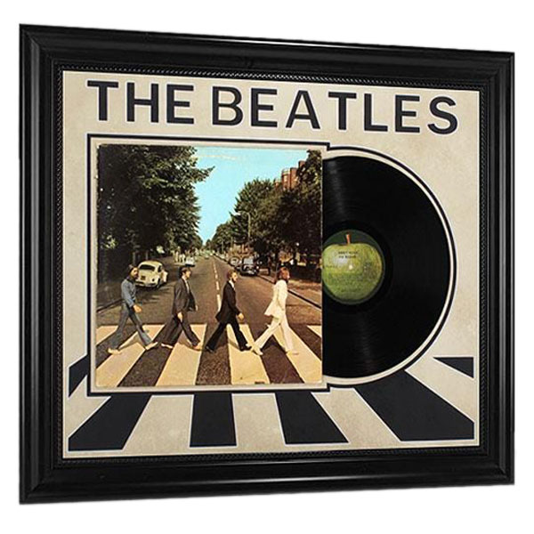 vintage the beatles abbey road record album framed