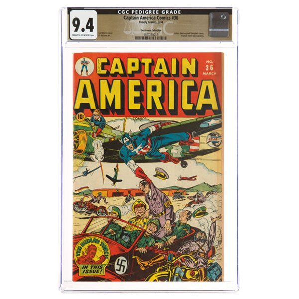 captain america number 36 comic book