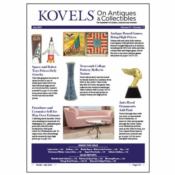 kovels on antiques and collectibles newsletter july 2021