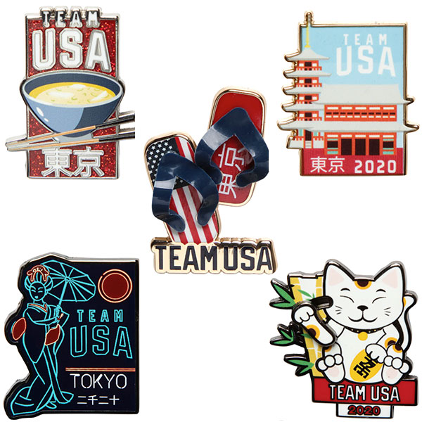 team usa tokyo 2020 olympic games pins