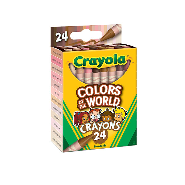 crayola colors of the world 24 crayons in box